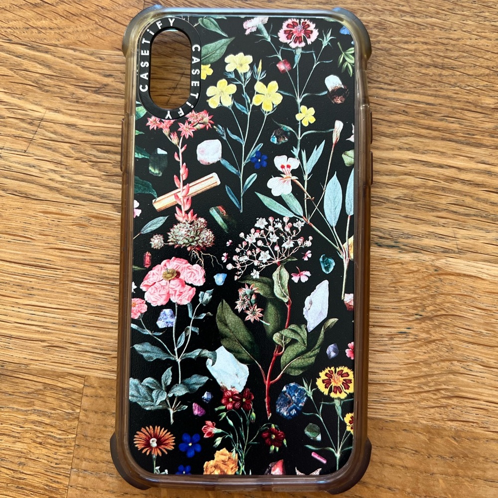 Case-Mate Floral iPhone X / XS Case – Black Botanical Flower Print